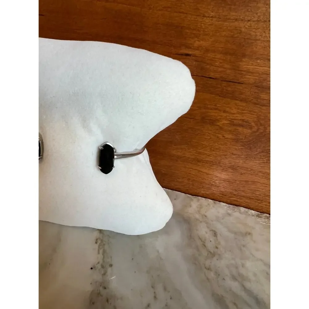 Kendra Scott Edie cuff bracelet silver black